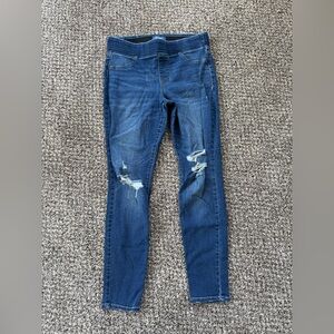 Old Navy Dark Blue Ripped Skinny Jeans